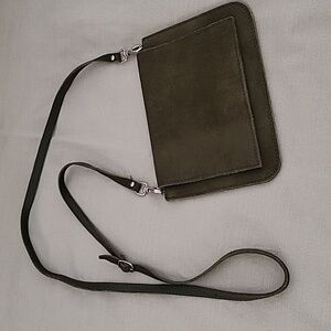 Vegan suede crossbody